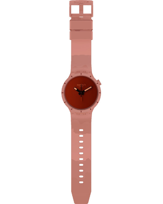 SWATCH Big Bold Lost In The Canyon Pink Silicone Strap