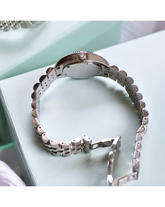JACQUES DU MANOIR Inspiration Crystals Silver Stainless Steel Bracelet