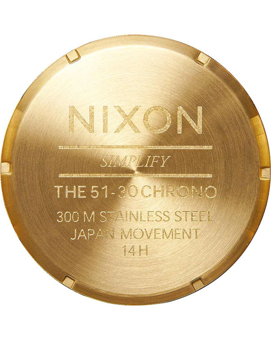 NIXON 51-30 Chronograph Gold Stainless Steel Bracelet
