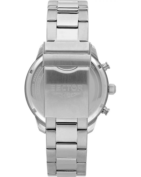 SECTOR Oversize Chronograph Silver Stainless Steel Bracelet