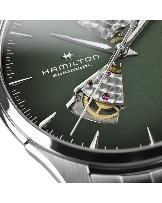 HAMILTON Jazzmaster Open Heart Automatic Silver Stainless Steel Bracelet