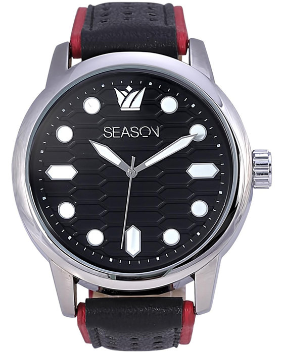 SEASONTIME Two Tone Leather Strap