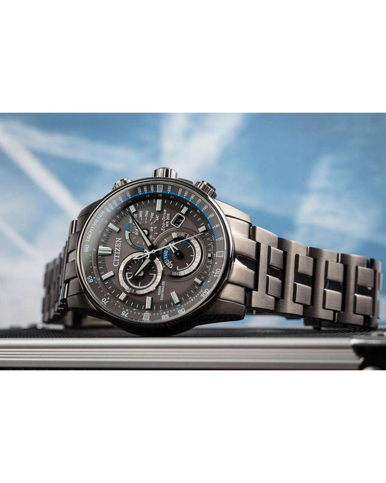 CITIZEN Eco-Drive RadioControlled Grey Stainless Steel Bracelet