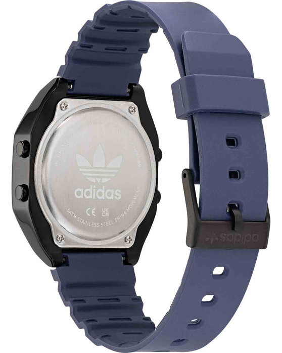 ADIDAS ORIGINALS Digital Two Chronograph Blue Plastic Strap