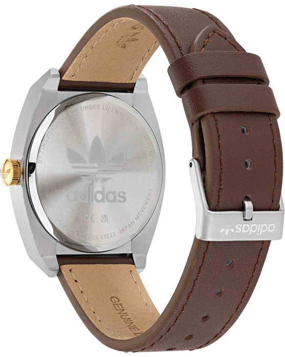 ADIDAS ORIGINALS Code Two Brown Leather Strap