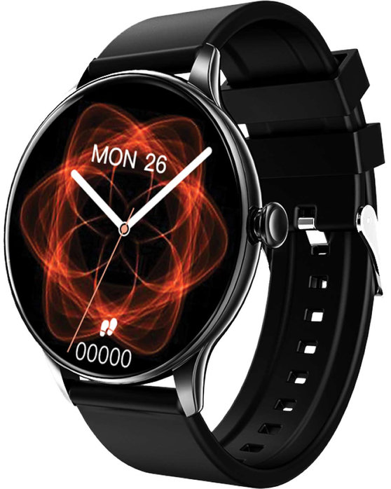 VOGUE Callisto Smartwatch Black Silicone Strap