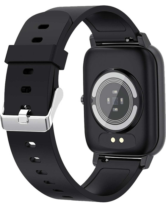 VOGUE Mensa Smartwatch Black Silicone Strap