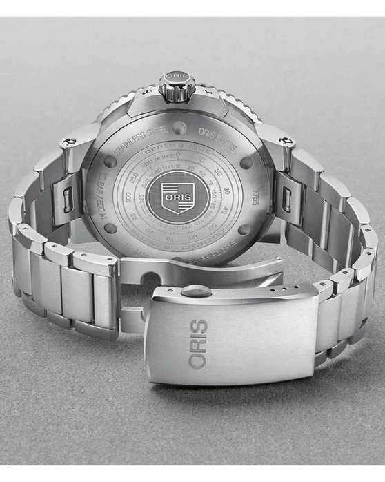 ORIS Aquis Depth Gauge Automatic Silver Stainless Steel Bracelet