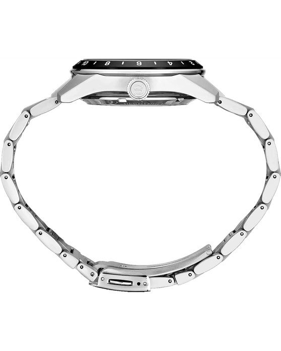 SEIKO Presage Sharp Edged Automatic GMT Silver Stainless Steel Bracelet