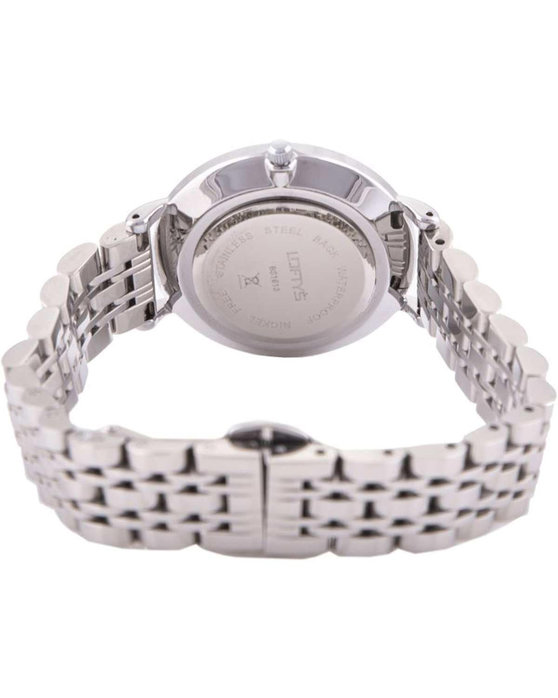 LOFTY'S Libra Crystals Silver Stainless Steel Bracelet