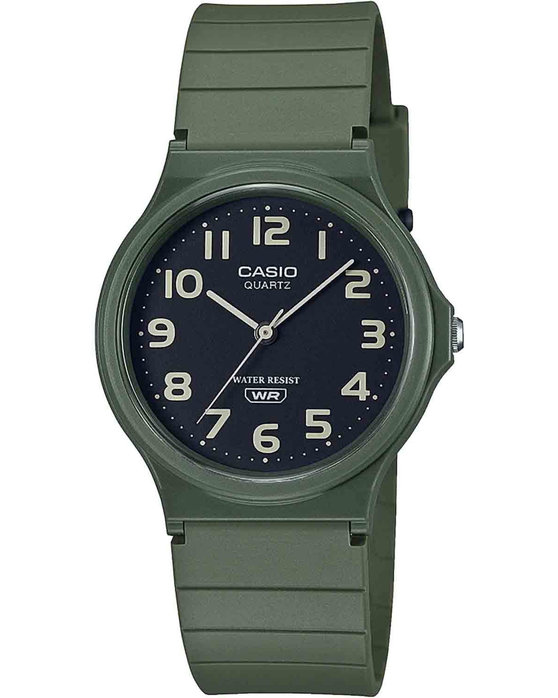 CASIO Collection Olive Green Rubber Strap