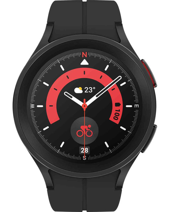 Samsung Galaxy Watch 5 Pro LTE with Black Silicone Strap