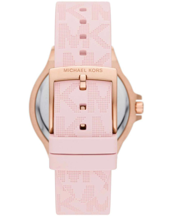 Michael KORS Lennox Crystals Pink Silicone Strap