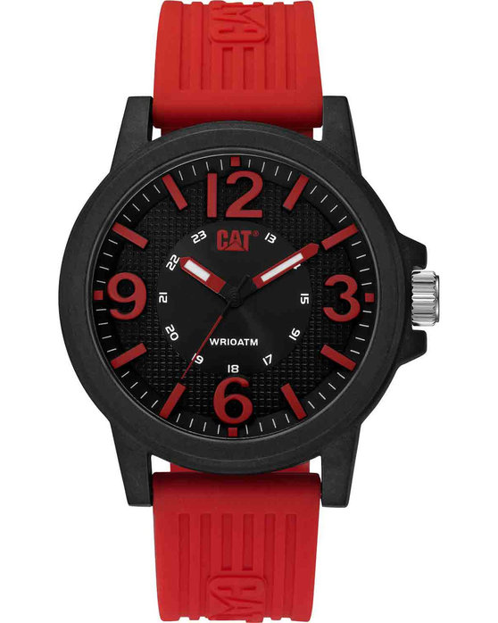 CATERPILLAR Groovy Red Silicone Strap