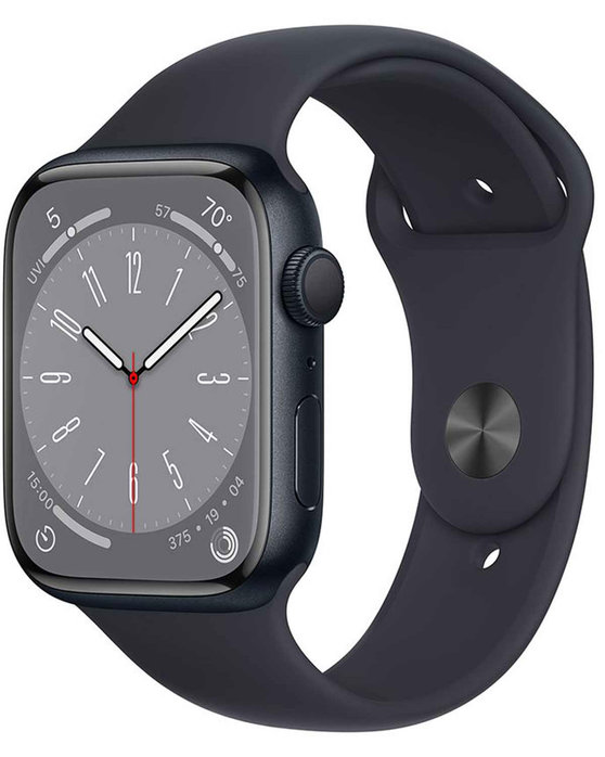 Apple Watch Series 8 GPS 45mm Midnight with Midnight Sport Band