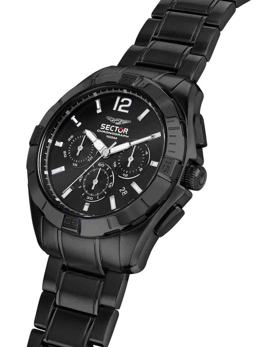 SECTOR 790 Chronograph Black Stainless Steel Bracelet
