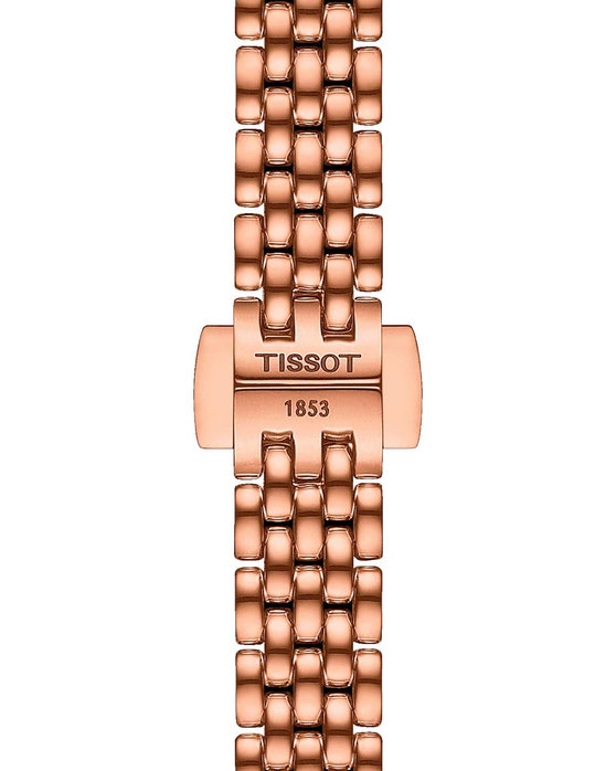 TISSOT T-Lady Lovely Round Rose Gold Stainless Steel Bracelet