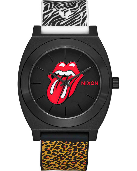 NIXON Rolling Stones Time Teller OPP Animal Print Plastic Strap