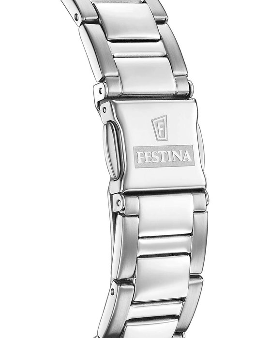 FESTINA Zircons Chronograph Silver Stainless Steel Bracelet