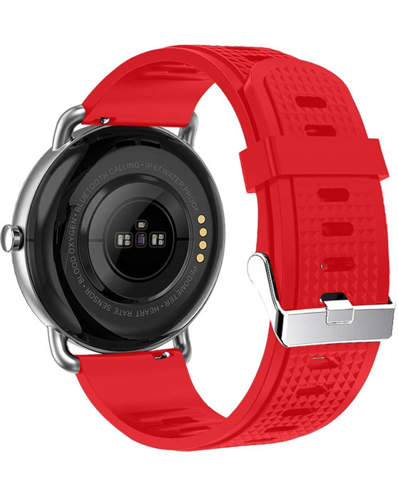 DAS.4 SG65 Smartwatch Chronograph Red Silicone Strap