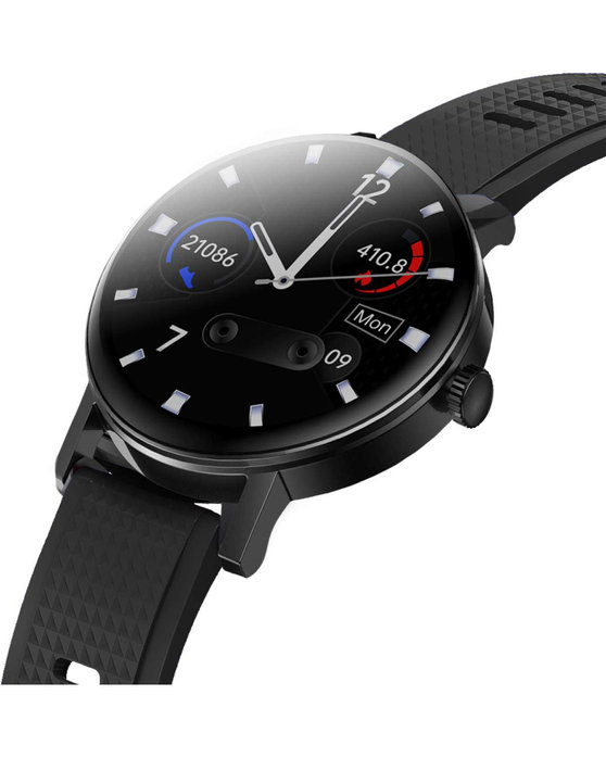 DAS.4 SU10 Smartwatch Chronograph Black Silicone Strap