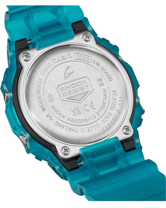 CASIO G-SHOCK Smartwatch Chronograph Turquoise Rubber Strap