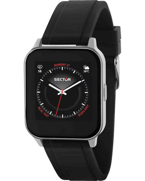 SECTOR S-05 Smartwatch Black Silicone Strap