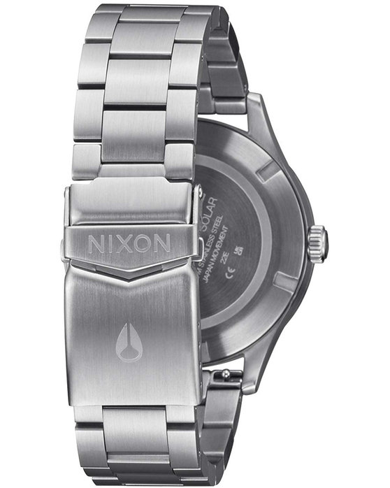 NIXON Sentry Solar Silver Stainless Steel Bracelet