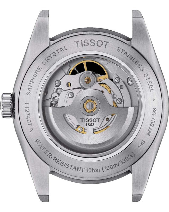 TISSOT T-Classic Open Heart Powermatic 80 Automatic Silver Stainless Steel Bracelet