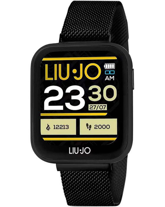 LIU JO Voice Smartwatch Black Stainless Steel Bracelet
