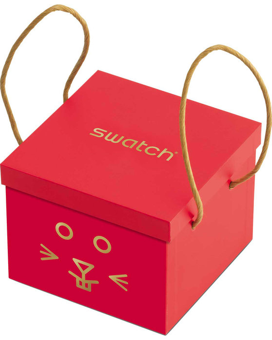 SWATCH Year Of The Rabbit Special Edition Two Tone Silicone Strap