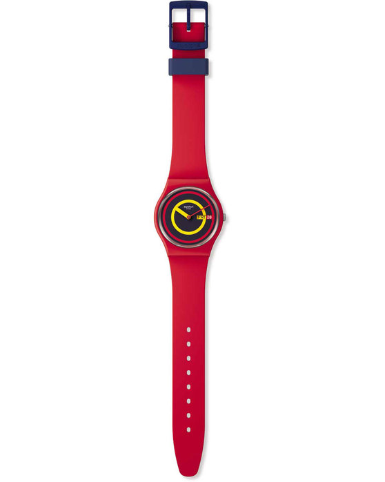 SWATCH Swatch Concentric Red Red Silicone Strap