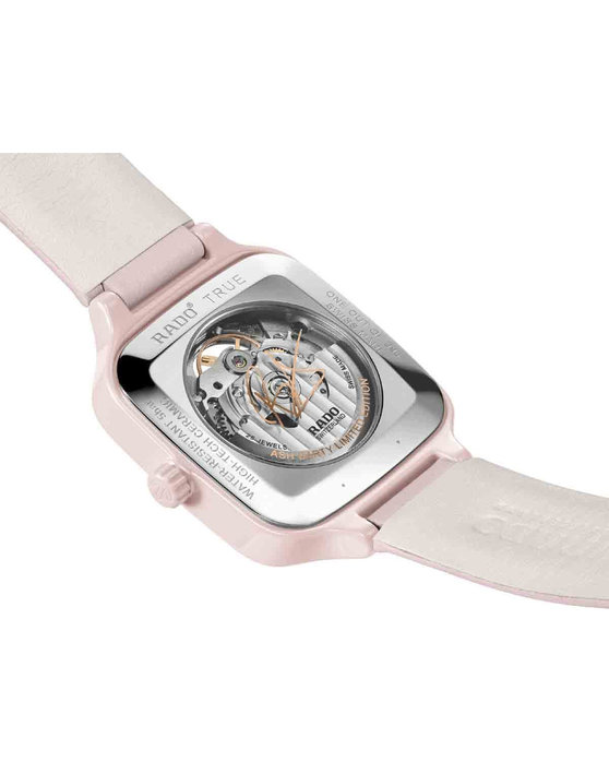 RADO True Square x Ash Barty Limited Edition Pink Leather Strap (R27123905)