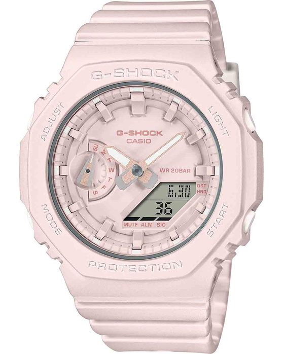 G-SHOCK Dual Time Chronograph Pink Rubber Strap