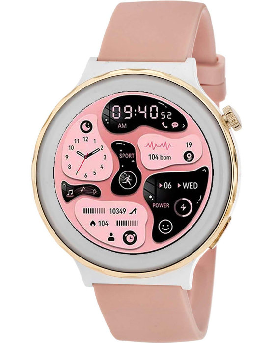 3GUYS Smartwatch Pink Silicone Strap