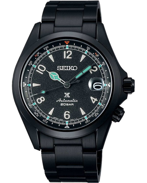SEIKO Prospex The Black Series Alpinist Automatic Black Stainless Steel Bracelet Limited Edition
