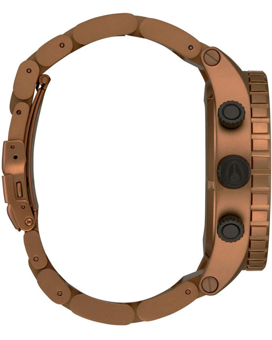 NIXON 51-30 Heavy Hitter Chronograph Brown Stainless Steel Bracelet