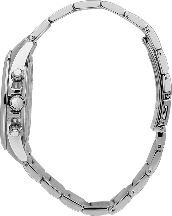 LUCIEN ROCHAT Leman Chronograph Silver Stainless Steel Bracelet