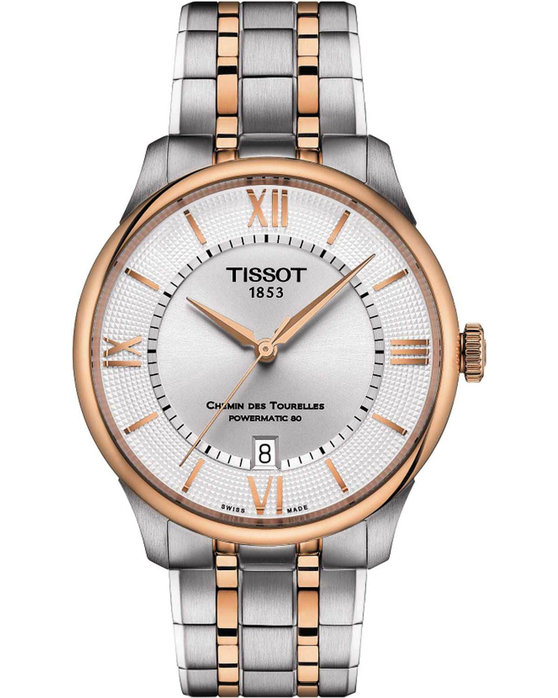 TISSOT T-Classic Chemin Des Tourelles Automatic Two Tone Stainless Steel Bracelet