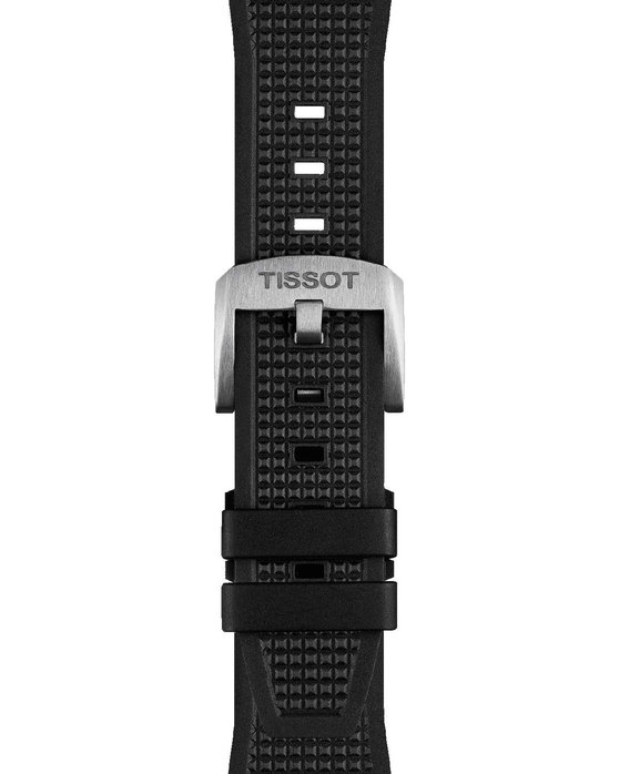 TISSOT T-Classic PRX 40 205 Black Rubber Strap
