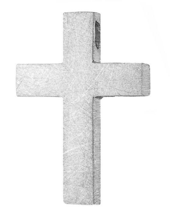 Βαπτιστικός σταυρός TRIANTOS από λευκόχρυσο 14Κ