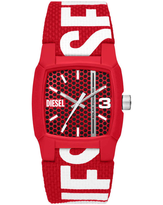 DIESEL Cliffhanger Solar Red Synthetic Strap