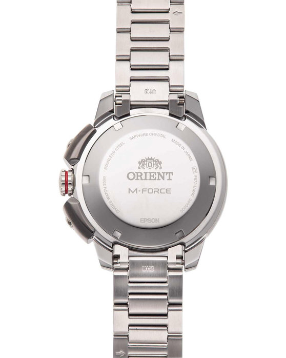 ORIENT Sports 2022 M-Force Automatic Silver Stainless Steel Bracelet