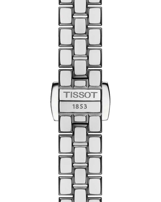 TISSOT T-Lady Lovely Square Silver Stainless Steel Bracelet