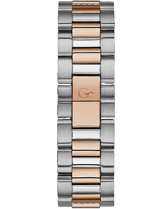 GUESS Collection Cable Force Chronograph Two Tone Stainless Steel Bracelet