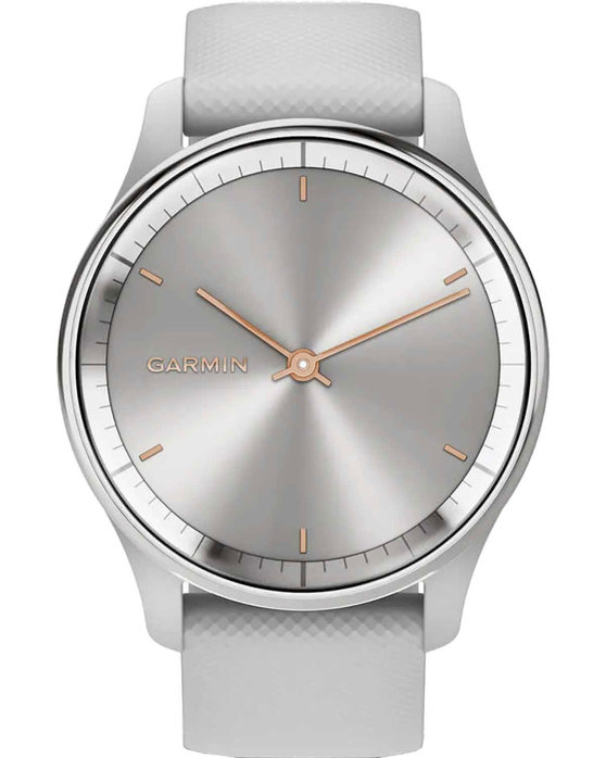 GARMIN Vivomove Trend Silver Bezel with Mist Grey Case and Silicone band