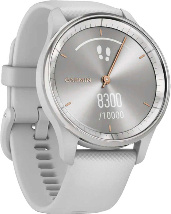 GARMIN Vivomove Trend Silver Bezel with Mist Grey Case and Silicone band