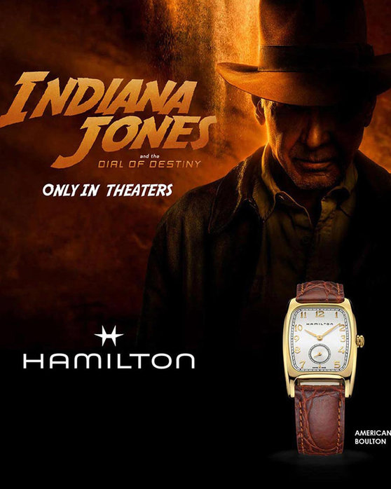 HAMILTON Indiana Jones American Classic Boulton Brown Leather Strap