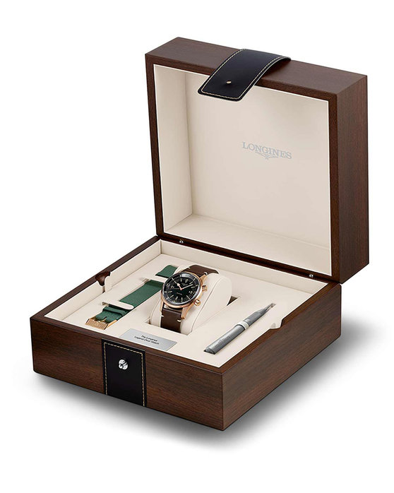 LONGINES Legend Diver Automatic Brown Leather Strap Gift Set