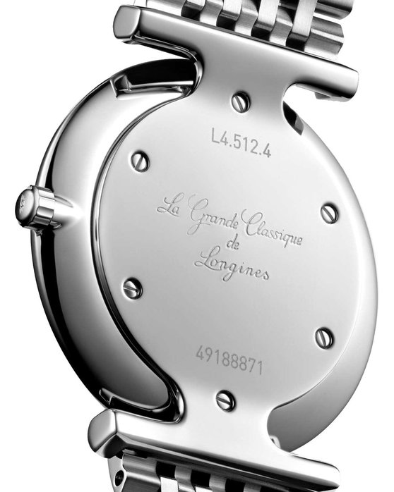 LONGINES La Grande Classique de Longines Diamonds Silver Stainless Steel Bracelet